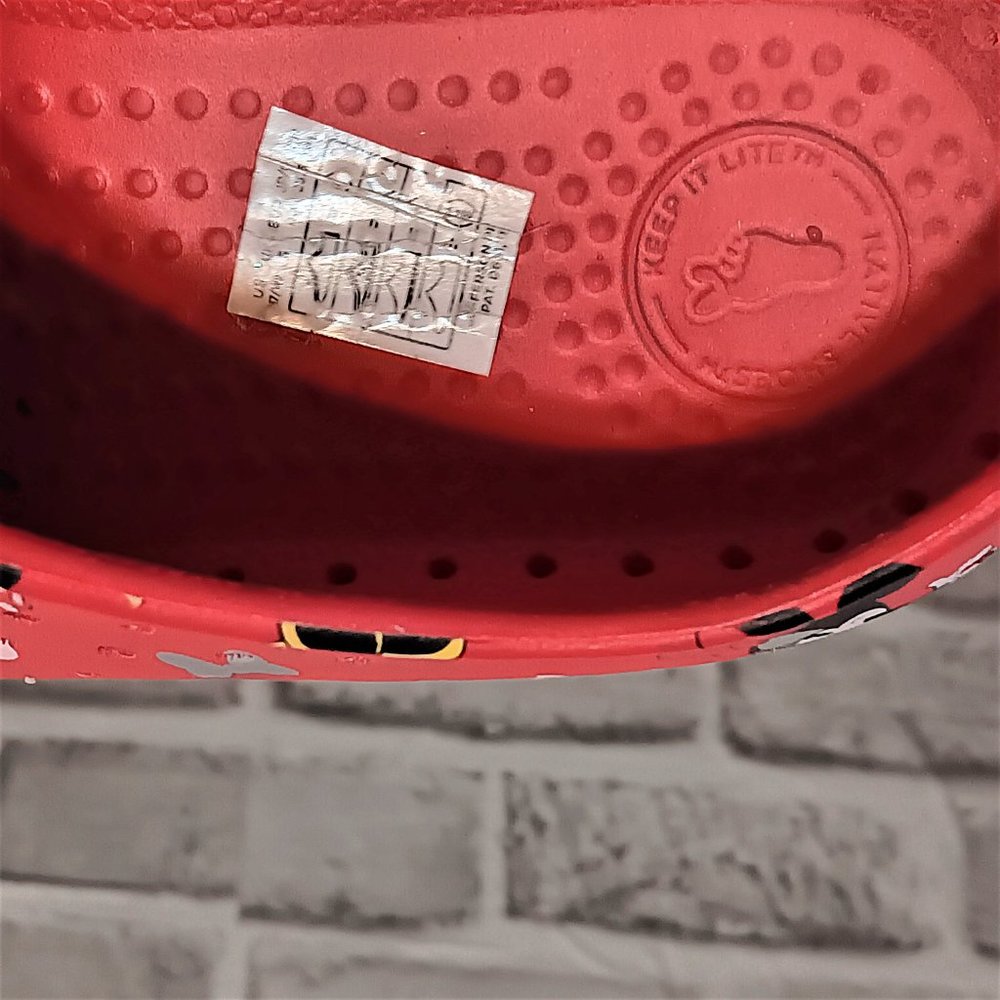 Disney X Native Minnie Mouse Shoes Womens Size 8 Red Slip On Waterproof Sneakers - Picture 8 of 15